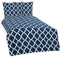 one-home 3 teilige Bettwäsche 200 x 200 cm Ornamente Morocco blau weiß Renforce Baumwolle