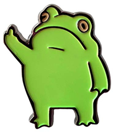 VEED Metall Cartoon Frosch Emaille Pin Niedlichen Tier Abzeichen Schmuck Zubehör Farbe Brosche
