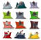HomeIdeal - Sitzsack 2-in-1 Funktionen Riesensitzsack für Erwachsene & Kinder - Gaming & Entspannen - Indoor & Outdoor da er Wasserfest ist - mit EPS Perlen, Farbe:Schwarz, Größe:100x145 cm