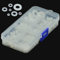 600 piezas M2-M8 Nylon Arandela Plana (Blanco)