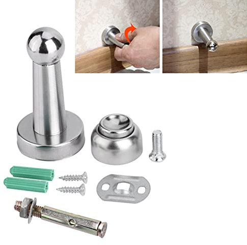 Magnetischer Türstopper Edelstahl-Wandhalterung Edelstahl Türhalter für feste Befestigung Halten Sie die Tür offen Schlafzimmer-Set