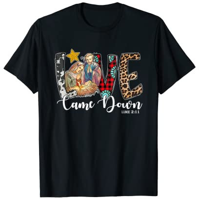 Western Leopard Kuhfell Love Came Down T-Shirt