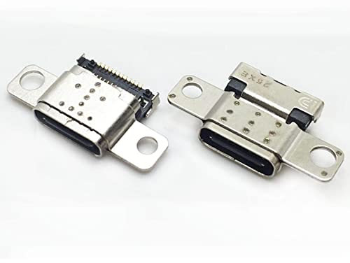 Fleshy Leaf Type-C USB Charging Port DC Power Jack Socket Connector Replacement for Lenovo ThinkPad E14(Gen2 20T6 20T7) E15(Gen2 20T8 20T9 20TD 20TE 20TA 20TB) Laptop