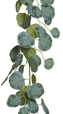Decoris Künstliche Eukalyptus Girlande 15x180cm Pflanzen Blättergirlande Kunstpflanze Hängedeko Tischdeko