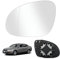 Spiegelglas Ersatz für VW Passat B6 2007-2011, Ersatz für Golf MK5 2003-2008, Außenspiegel Glas Asphärisch Verstellbar Geeignet Ersatz für Jetta 5 2006-2011, Umkehrlinse Rückfahrglas Spiegel (Links)