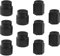 SG Store Lot de 10 bouchons de valve de rechange compatibles avec les systèmes de climatisation R134a AC - Capuchons de port de charge ABS noir
