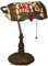 Uziqueif Klassische Bankerlampe, Libelle Tiffany Style Tischlampe, Vintage Bankers Lamp, Lampenschirm Glas, mit Leuchtmittel, Tischleuchte Für Büro, Nachttischlampe