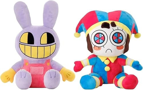 Yezelend The Digital Circus Plush Amazing Pomni Jax Kuscheltier Plüschtier, Plüschpuppe Spielzeug Jungen Mädchen Kinder Fans