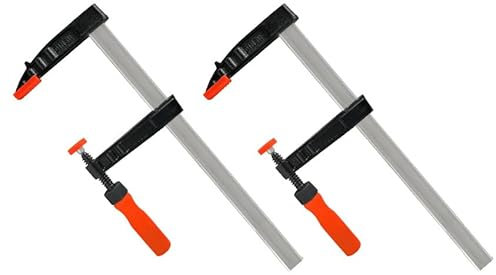 Rexxer Schraubzwingen 120×500 mm (2er Set) - Tischlerklemmen für Holzarbeiten, manuelle Druckregelung für präzises Klemmen, robust & langlebig