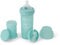Twistshake Anti-Kolik-Babyflasche mit Milchpulverbehälter und Mixer - 180ml | Brustähnliche Nippel aus Silikon mit mittlerem Durchfluss | BPA-freie Babymilchflasche | Neugeborene (0+) | Neues Türkis