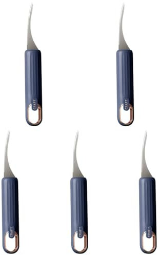 TOPBATHY Aparato De Cocina 5 Piezas Cortador De Gambas Removedor De Camarones De Acero Inoxidable Pelador De Camarones Pequeño Abridor De Camarones Pez Detergente Abdominales Peladura
