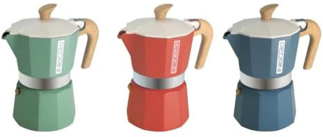 Pedrini Macchinetta Caffè Caffettiera Moka My Color 2024 2 Tazze 3 Colori