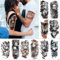 Aivoch Aivoch 10 Sheets Realistic Animals Temporary Tattoo for Men Women Adults, Wolf Tiger Rose Tattoos Stickers, Flowers Fake Tattoo Stickers, Body Art Half Arm Sleeve Tattoos