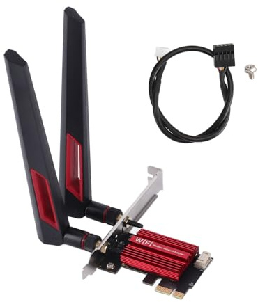 7260AC Pro PCIE WLAN-Karte, 2,4 G/300 Mbit/s + 5 G/867 Mbit/s Dualband Bluetooth 4.0 PCIE Wireless-Netzwerkkarte mit 2 10 DBi Gain-Antennen, für 7 8 10 11