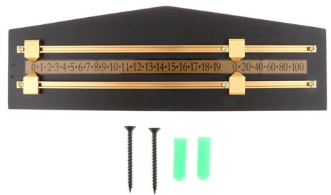 LOVIVER Snooker-Billard-Anzeigetafel, Punktezähler, Anzeigetafel, Schiedsrichterausrüstung, Haushaltsbedarf, Shuffleboard-Anzeigetafel, Snooker-Anzeigetafel, Schwarz
