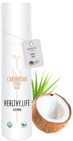 HLV - Locken Haarspray Stylingspray mit Wachs - definiert formt die Locken, bändigt störrisches Haar - Haarwachs Haarstyling Haarspray Locken, Naturwellen Haarstylingspray (Caribbean Spray Wax 150ml)