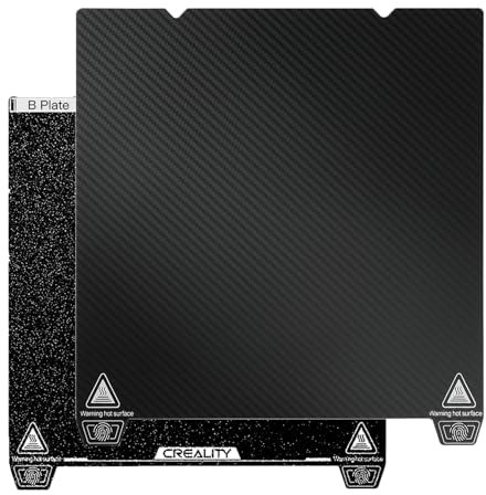 Creality K1 Max Dual-Sided PET + PEI Build Plate, 3D Printer Parts Printing Plate Glossy PET + Matte PEI Flexible Steel Platform for K1 Max, Ender 3 Max/Neo, Ender 3 V3 Plus