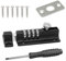 Door Lock - Combination Lock 4 Digit Sliding Lockable Padbolt 120mm Heavy Duty Stainless Steel Gate Lock with Anti-Tamper Screws Security Keyless Latch Bolt Lock for Sheds, Cabinet, Bedroom Door Lock