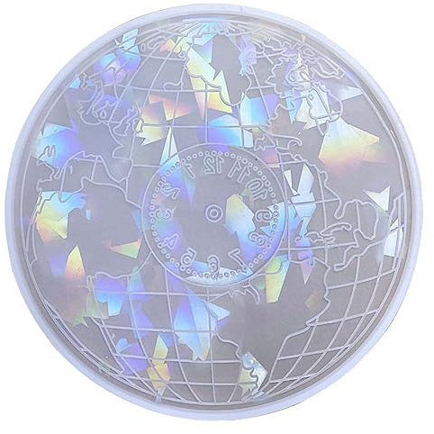 Holographische Erde Uhr Silikon Form Runde Uhr Anhänger Form Epoxid Harz Form Für Die Herstellung Von Handwerk Dekoration