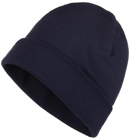 modAS Mütze Maritime Rollmütze Unisex für Kinder und Erwachsene – Ringelmütze Baumwollmütze mit Streifen in Royal/Weiß bis 52 cm Kopfumfang (Kleinkind)