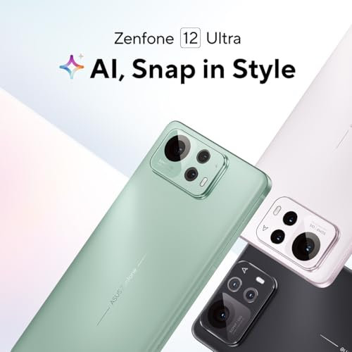 ASUS Zenfone 12 Ultra, EU Ufficiale, Sage Green, 16GB RAM 512GB Storage, Snapdragon 8 Gen Elite, 6,78 AMOLED 144Hz, Fotocamera 50MP con Gimbal