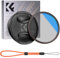K&F Concept Nano-Klear 95MM Filtro Polarizador Circular CPL con Tapa de Lente,CPL Filtro Polarizador de Vidrio Óptico con Revestimiento Nano