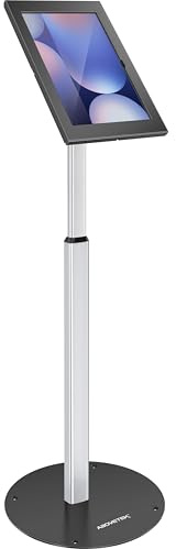 AboveTEK Tablet Floor Stand, Anti-Theft Kiosk Stand, Height Adjustable Tablet Stand Floor with Locking System, for 14.6 Samsung Galaxy Tab S8 Ultra, S9 Ultra, S10 Ultra, S11 Ultra, for Retail & POS