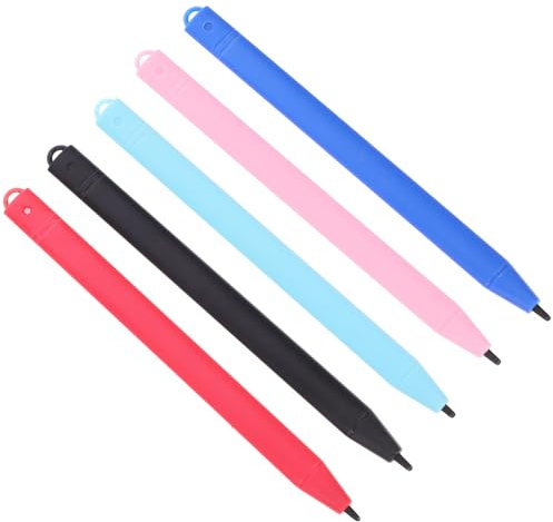 YOSADIER Lot de 5 Stylets Tactiles pour Tablette LCD et Dessin Accessoires de Dessin Portable Compatible Écrans Tactiles pour Artistes et Étudiants Couleur Noire