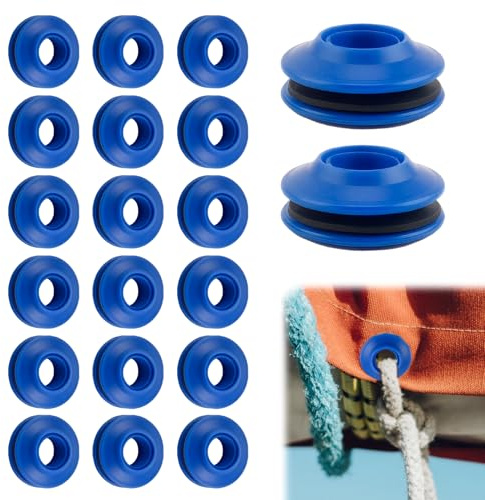 20 Pièces Oeillets pour Bâches, OEillet de Bâche Auto Bloquants en Plastiques, Oeillet pour Bâche pour Bâche de Protection pour Piscine, Rideau, Tente
