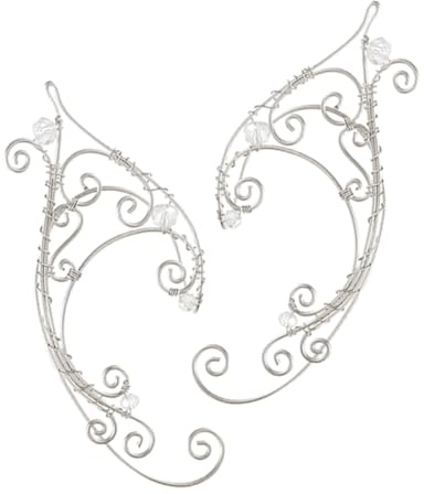 Uonlytech Elfenohr Ohrklemme Damen Ohrclip Nicht Piercing Ohrmanschette Fairy Jewelry Ohrschmuck Ohr Wrap Earcuff Leicht Tragbar Für Frauen Mädchen Karneval Cosplay