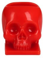 TNTINK Schädel Tattoo Ink Cups - 200 Stück - Einweg aus PP - Farben weiß (Rot)