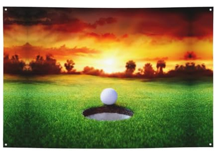 Sport Golf Ball Sonnenuntergang Baum Party Festival Banner Dekor Hintergrund Flagge Indoor Outdoor Versammlung Abschluss Weihnachten