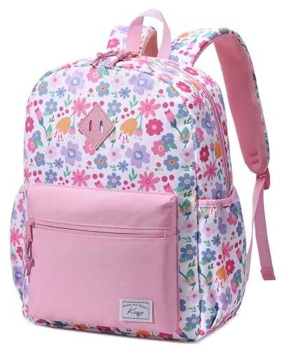 Kasgo Kids Backpack for Boys Girls, 13L Lightweight Water-Resistant Primary School Bag for Year 1-3 Ages 6-9, Fits A4 Folder, with Chest Strap & Water Bottle Holders, H: 38 cm
