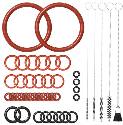 Hiacinto Dichtung O-Ringe Für Delonghi – 45-Teiliges Wartungsset mit Reinigungsbürste für ECAM/ESAM/ETAM Kaffeevollautomaten