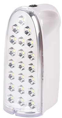 Electraline 65063 Tragbare LED-Notlampe, 300 lm, 3–6 Stunden Akkulaufzeit, 21 SMD-LEDs, 2400 mAh