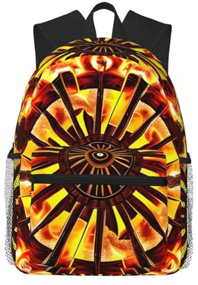 CNTDBU Turning the Flame Leichter Rucksack für Damen und Herren, lässiger Tagesrucksack für Reisen, Arbeit, Laptoptasche für den täglichen Pendeln
