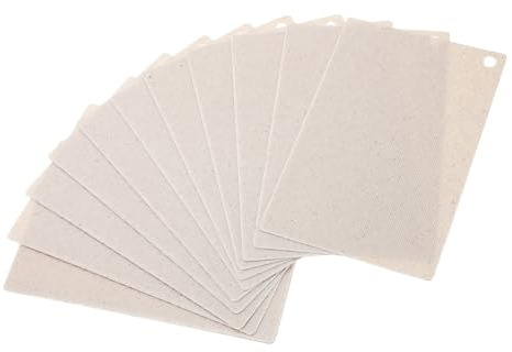 Sewroro Mikrowellen Zubehör Wellenleiterabdeckung aus Hitzebeständigem Mica mit 12 Stück Beständig gegen Dauerhochfrequenz und Schützt vor Dampf und Ölnebel