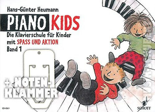 Piano Kids Band 1 inkl. praktischer Notenklammer - die Klavierschule für Kinder ab 6 Jahren mit Spass UND Aktion (broschiert) von Hans-Günter Heumann (Noten/Sheetmusic)
