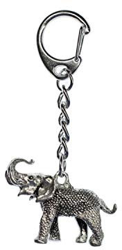 Miniblings éléphant pachyderme Porte-clé Porte-clés - pendentif bijoux faits à la main, je Porte-clef Porte-clef - enfant Pachyderme