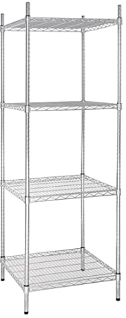 Vogue Tower Display Unit 4 Shelves - 1830x610x610mm 72x24x24 | Maximises storage space in tight commercial environments, offering strong support for heavy-duty display stock.