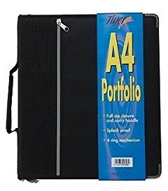 Tiger Präsentationsmappe A4 40 Pocket Portfolio Ordner