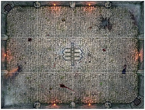 Arcane Wonders Brettspiel Mage Wars Arena Spielmatte Westlock mit Spieldose, Spielplan, Spielkarten, Anweisungen für 2 Spieler ab 14 Jahren