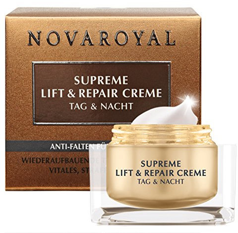NOVAROYAL® Supreme Lift & Repair Creme Tag & Nacht | Gesichtscreme für Frauen ab 60 | Reduziert selbst ausgeprägte Falten bei reifer Haut | Verlangsamt die Hautalterung | Mit Hyaluronsäure