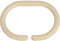 MSV Lot de 12 Anneaux pour Rideaux de Douche Beige