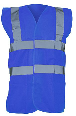 Yoko Unisex-Warnweste Gr. Small, königsblau