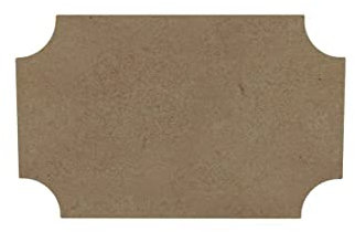 Aladine - Gomille PLAQUE DE PORTE - Support en Bois à Peindre et Décorer - Idéal Déco Intérieure, Chambre, Anniversaire - Bois Naturel 100% Français - 16cm x 10cm