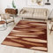 TAPISO Dream Teppich Wohnzimmer Modern Kurzflor Braun Beige Meliert Streifen Gestreift Designer Schlafzimmer Esszimmer Küche ÖKOTEX 220 x 300 cm