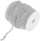 82ft/25m Perle String, Perlengirlande Perlenkette Deko Perlenband Trim für Hochzeit Party Supplies(Silber)