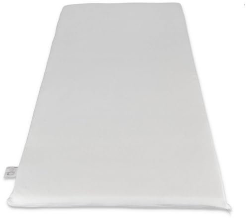 Materasso per Lettino - Ideale per Viaggi, da Campeggio, è Sfoderabile e certificato OEKO-TEX Prodotto in Italia - 60x120x4 cm