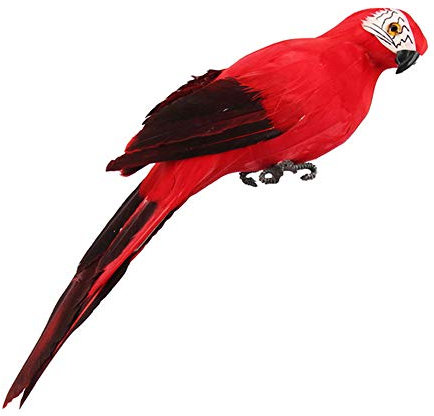 LQKYWNA Faux Perroquets Colorés pour Décoration d’Oiseaux Artificiels, Décoration d’extérieur, Maison, Jardin, Pelouse, Arbre